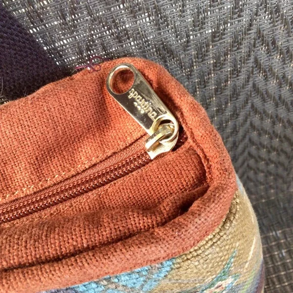 Spartina 449 Rust Print Canvas Insulated Lunch Cooler Bag - Picture 5 of 7